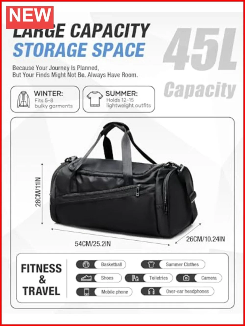 N/A versatile duffle